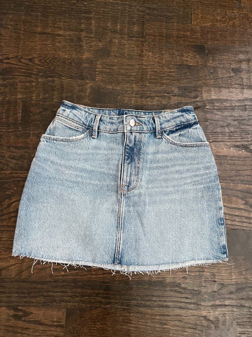 Wrangler Light Wash Denim Mini Skirt | Vintage | Western